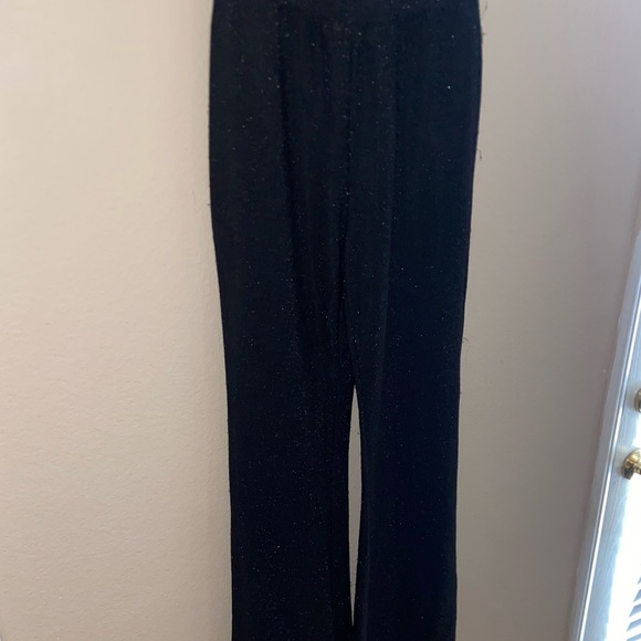 Sparkle glitter trousers flare leggings party bell bottoms y2k going out pants - Picture 5 of 10